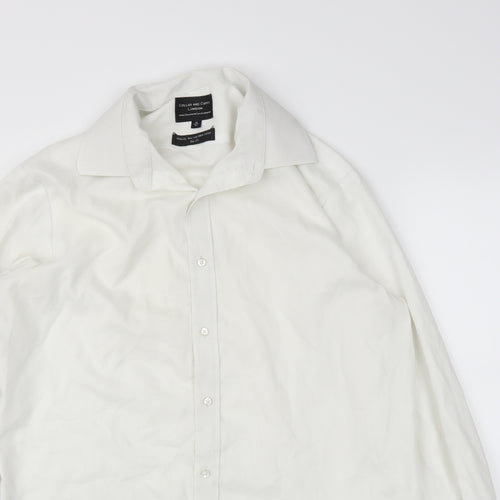 Collars and Cuffs Mens White    Button-Up Size 16