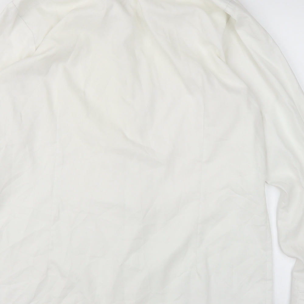 Collars and Cuffs Mens White    Button-Up Size 16