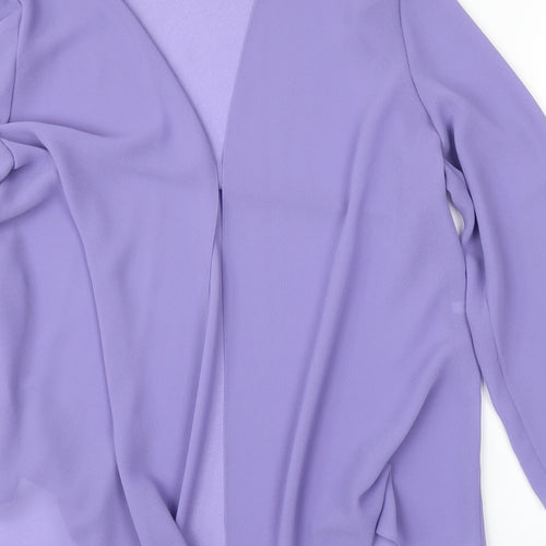 Preworn Womens Purple   Cardigan Jumper Size 16