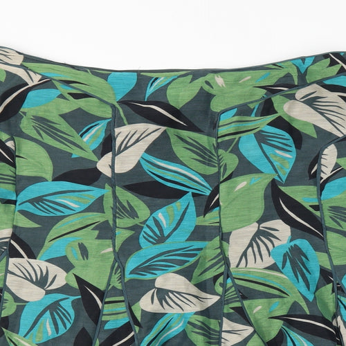 Monsoon Womens Green Floral  Trumpet Skirt Size 16