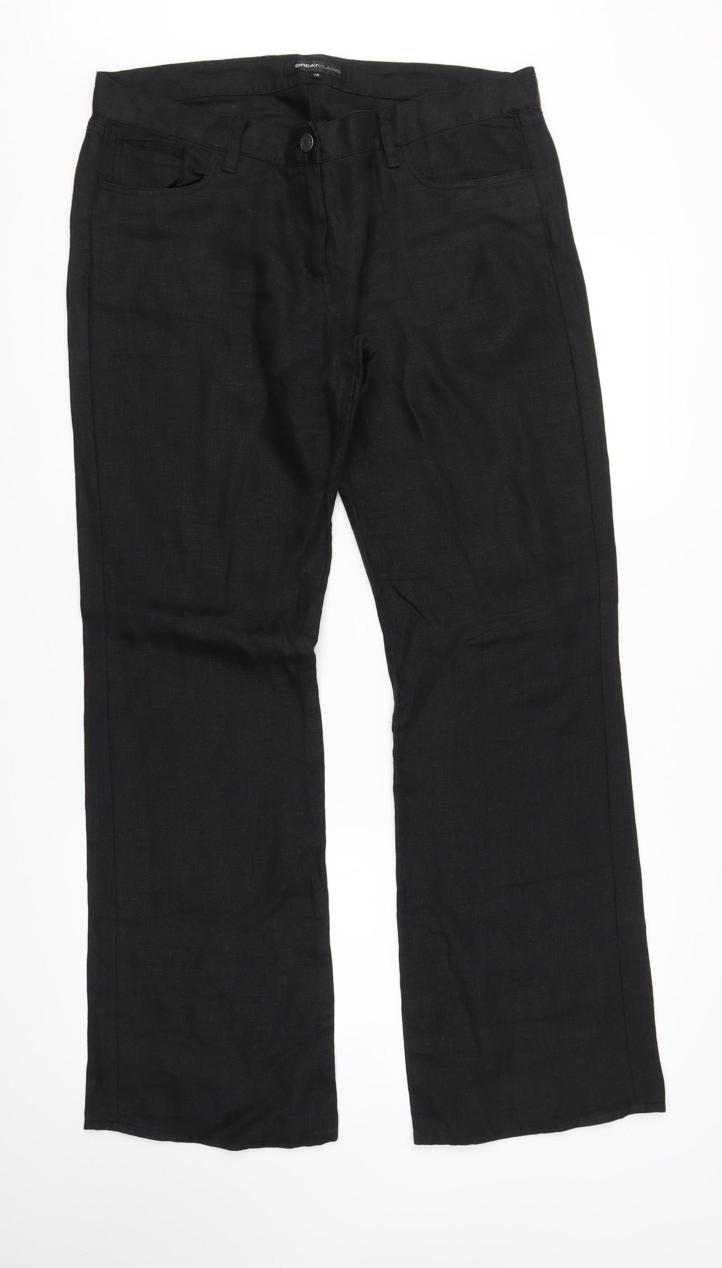 Great Plains Womens Black   Trousers  Size 14 L29 in