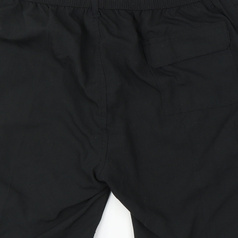 Preworn Mens Black   Sweat Shorts Size L - Cargo
