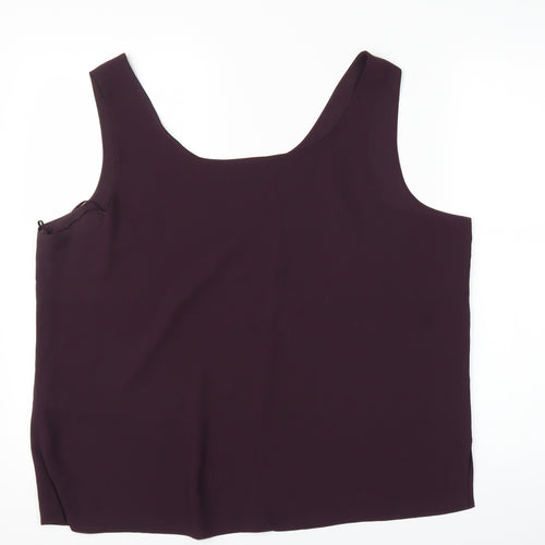 Preworn Womens Purple   Basic Blouse Size L