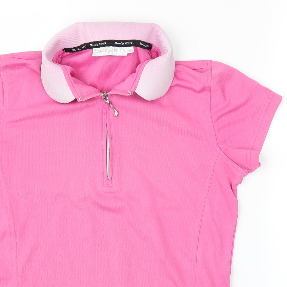 Daily Sports Womens Pink   Basic T-Shirt Size M