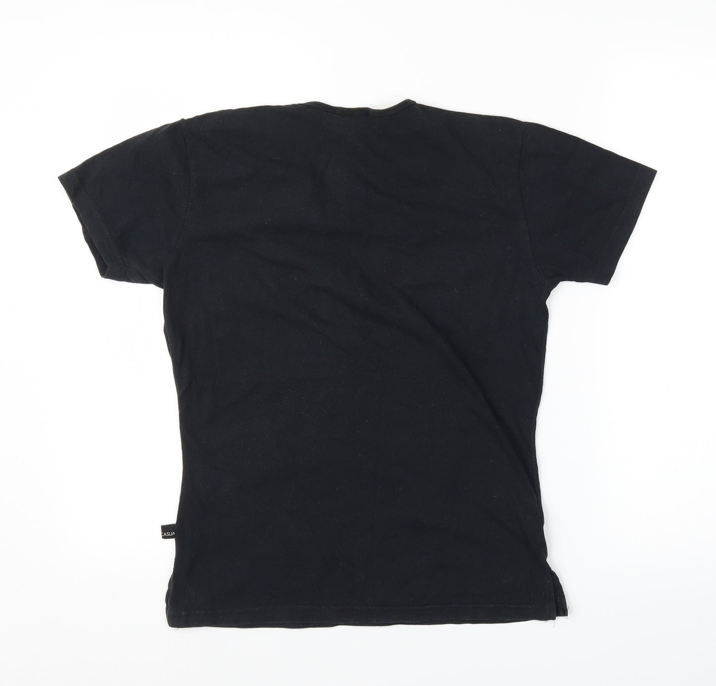 Kiwi Casual Womens Black   Basic T-Shirt Size M