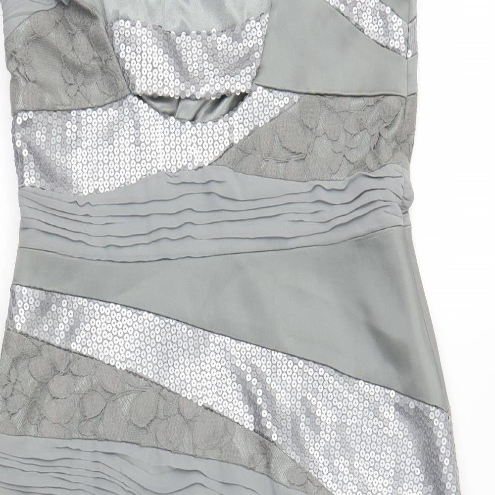 Jax Womens Grey   Sheath  Size 10