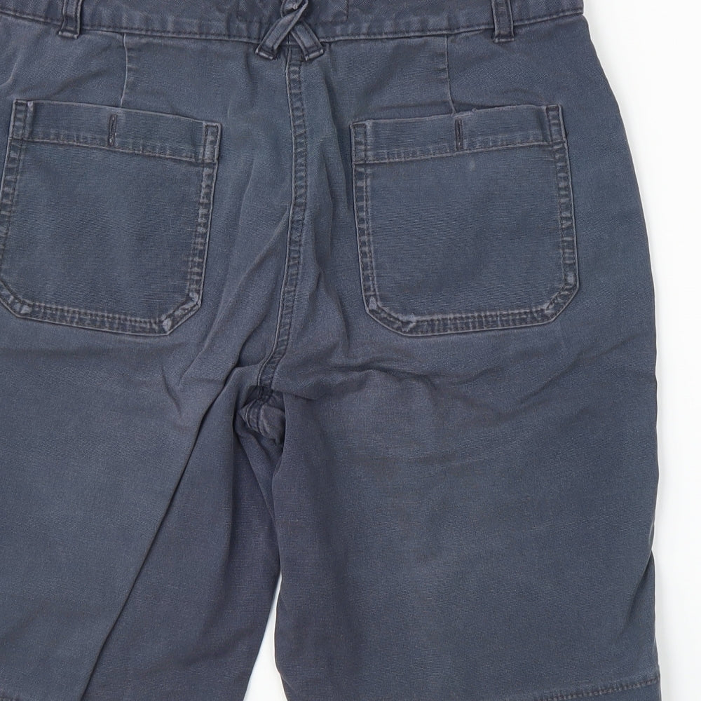 M&S Womens Grey  Denim Bermuda Shorts Size 10