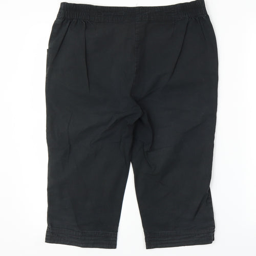 Emreco Womens Black   Capri Trousers Size 12