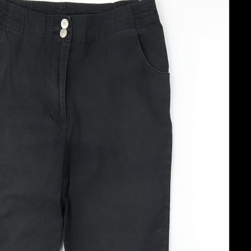 Emreco Womens Black   Capri Trousers Size 12