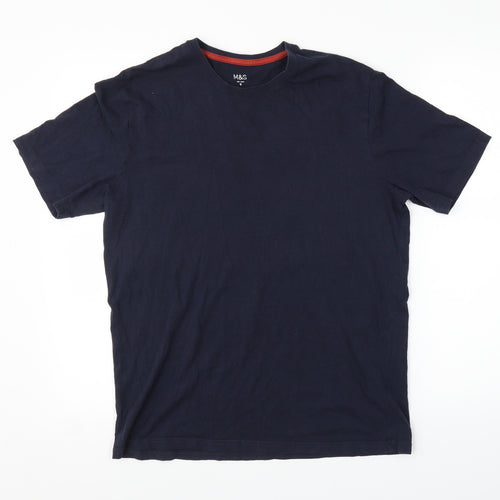 M&S Mens Blue    T-Shirt Size S