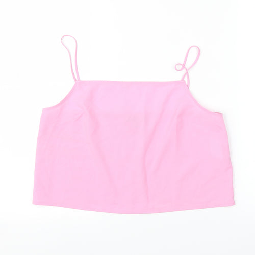 Topshop Womens Pink   Camisole Blouse Size 10