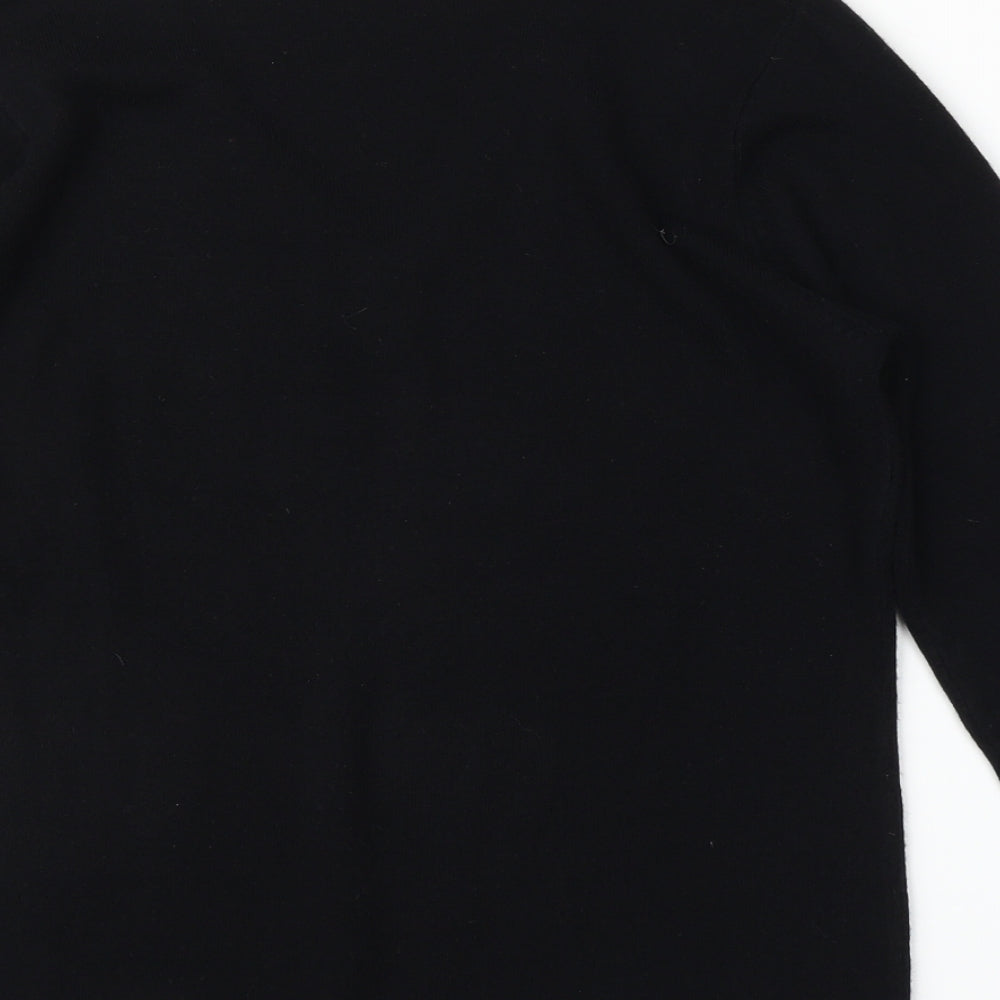 BHS Womens Black Floral  Pullover Jumper Size 12
