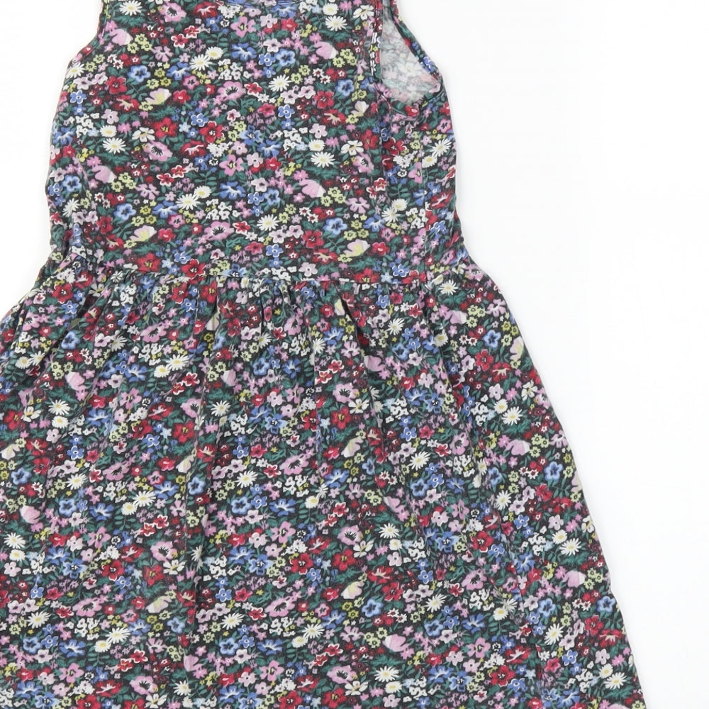H&M Girls Multicoloured Floral  A-Line  Size 7 Years