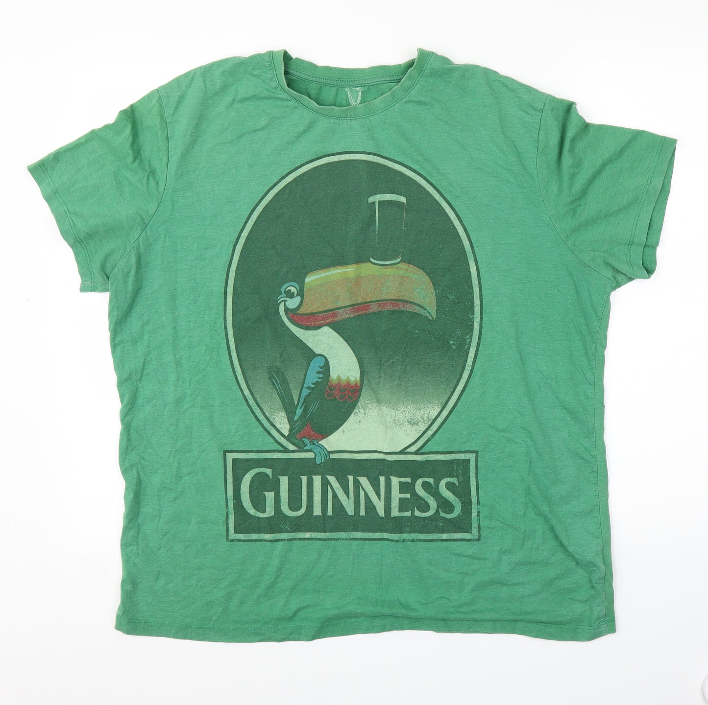 TU Mens Green    T-Shirt Size XL  - Guiness