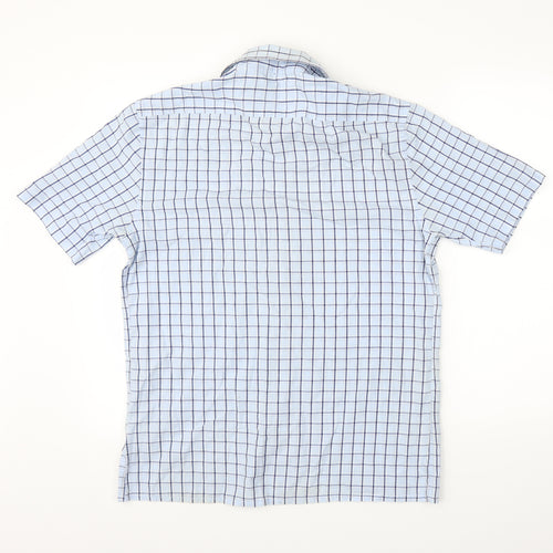 Yves Saint Laurent Mens Blue Check   T-Shirt Size M