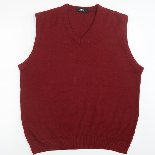 JBC Collection Mens Red  Knit Pullover Jumper Size XL