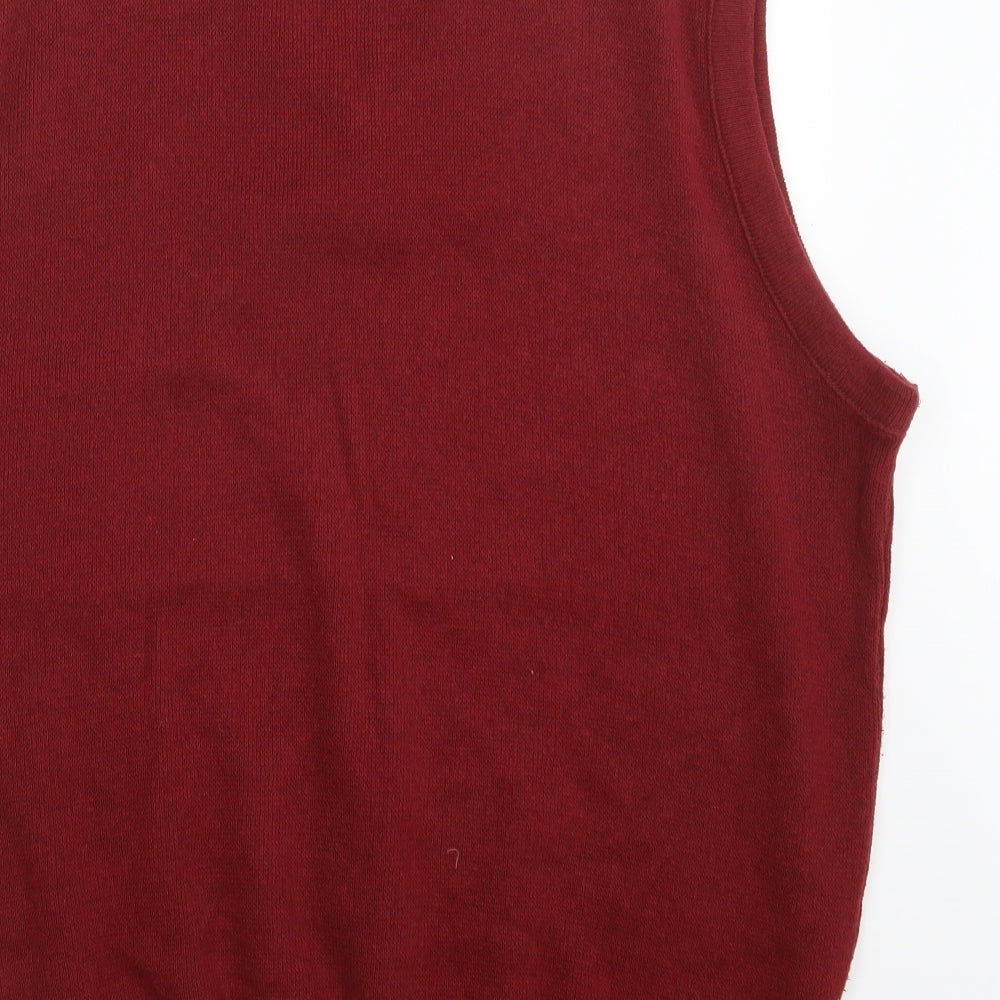 JBC Collection Mens Red  Knit Pullover Jumper Size XL