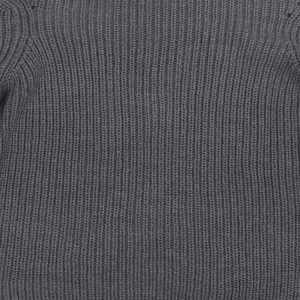 Dorothy Perkins Womens Grey  Knit Pullover Jumper Size 12