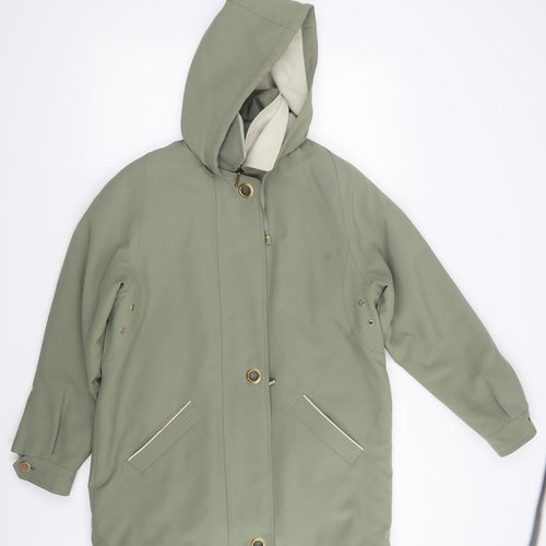 David Barry Womens Green   Jacket Coat Size 12