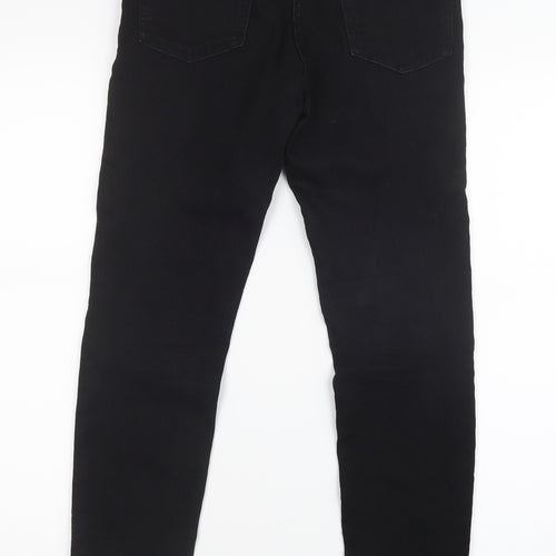 NEXT Womens Black  Denim Skinny Jeans Size 8 L28 in