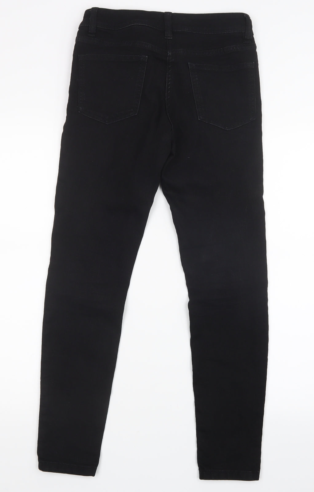 NEXT Womens Black  Denim Skinny Jeans Size 8 L28 in