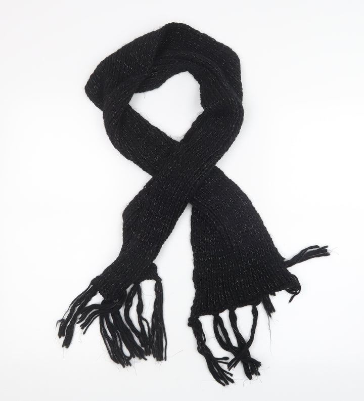Preworn Womens Black  Knit  Scarf