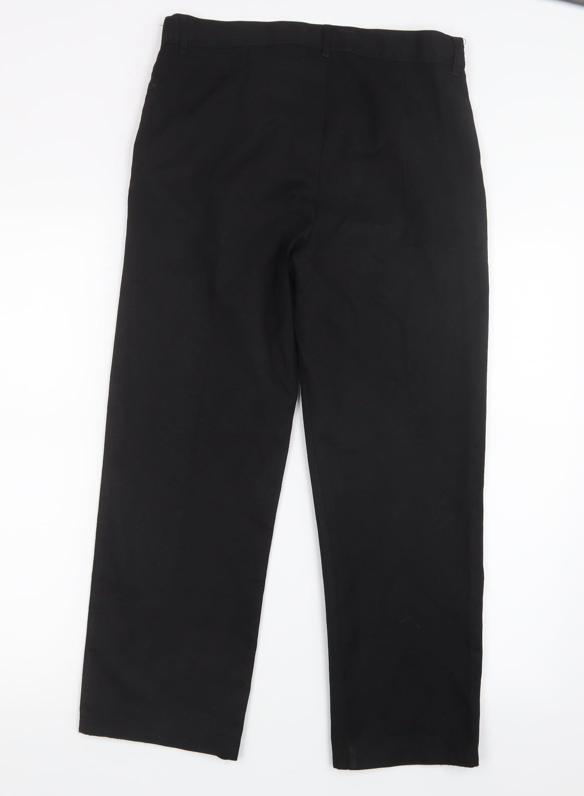 F&F Boys Black   Cargo Trousers Size 12-13 Years