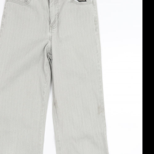 Papaya Womens Grey  Denim Straight Jeans Size 8 L23.5 in