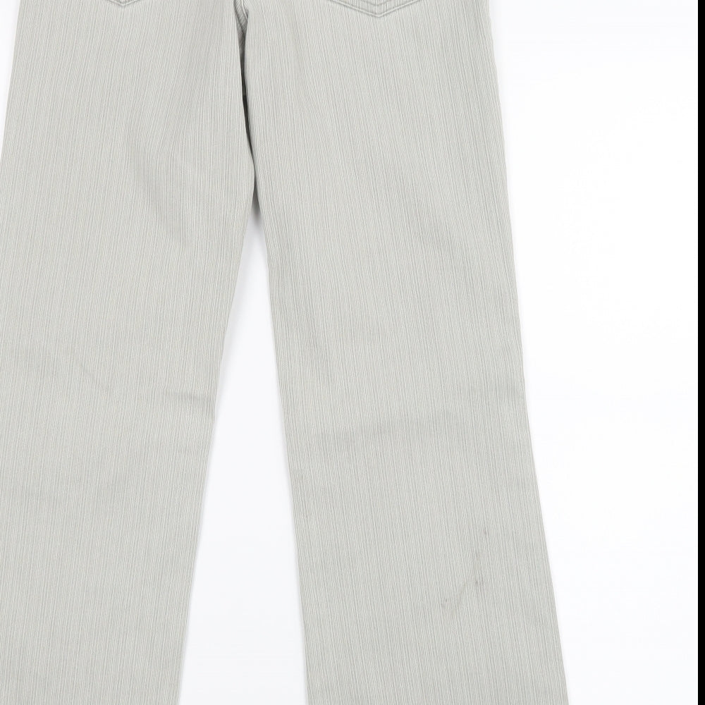 Papaya Womens Grey  Denim Straight Jeans Size 8 L23.5 in