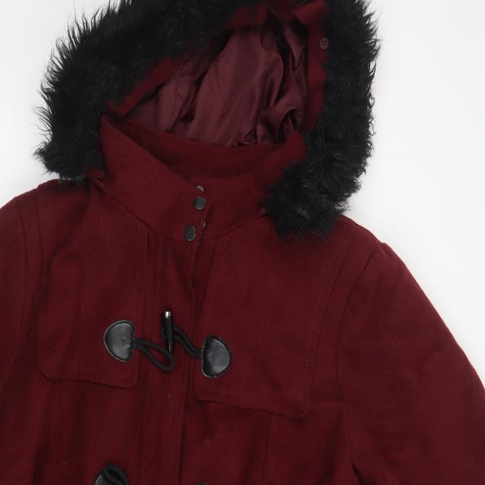 Preworn Womens Red   Pea Coat Coat Size 24