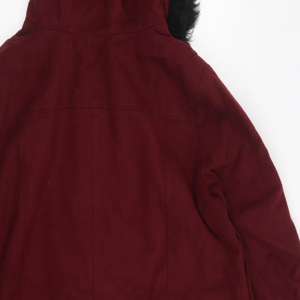 Preworn Womens Red   Pea Coat Coat Size 24