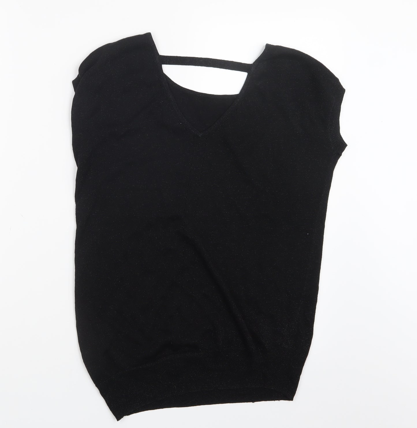 NEXT Womens Black  Knit Pullover Jumper Size 6