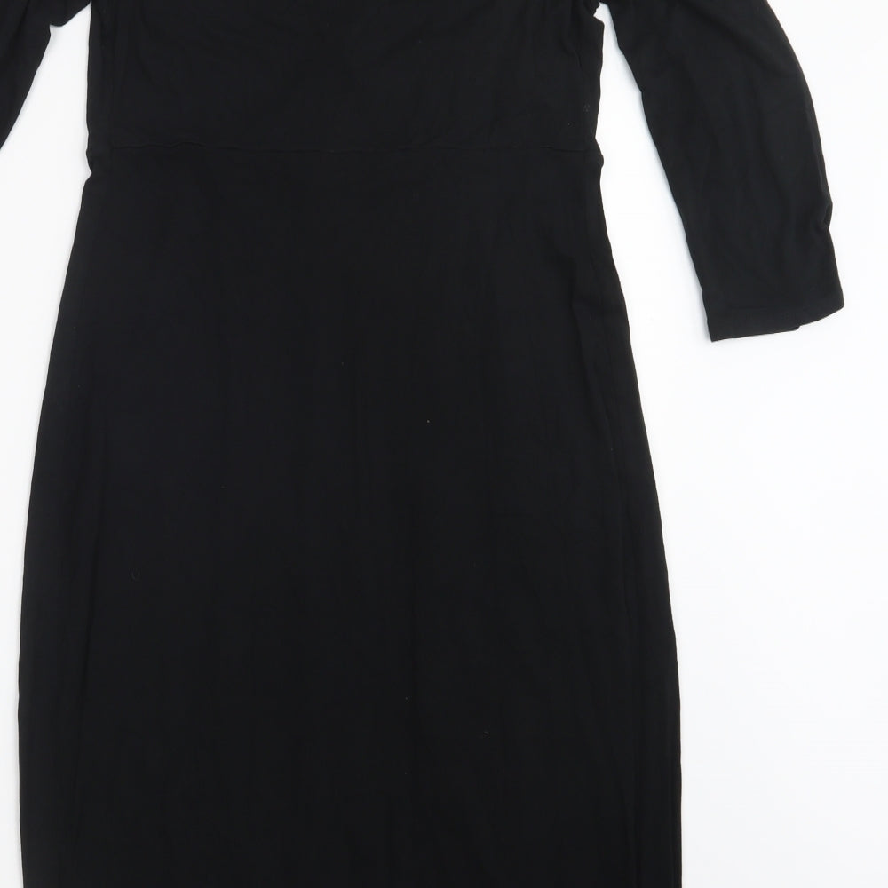 New Look Maternity Womens Black   T-Shirt Dress  Size 12