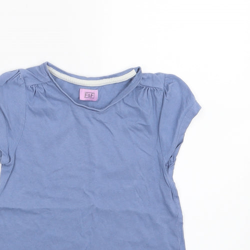 F&F Girls Purple   Basic T-Shirt Size 4-5 Years