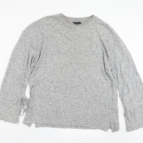 Topshop Womens Grey  Knit Pullover Jumper Size 12