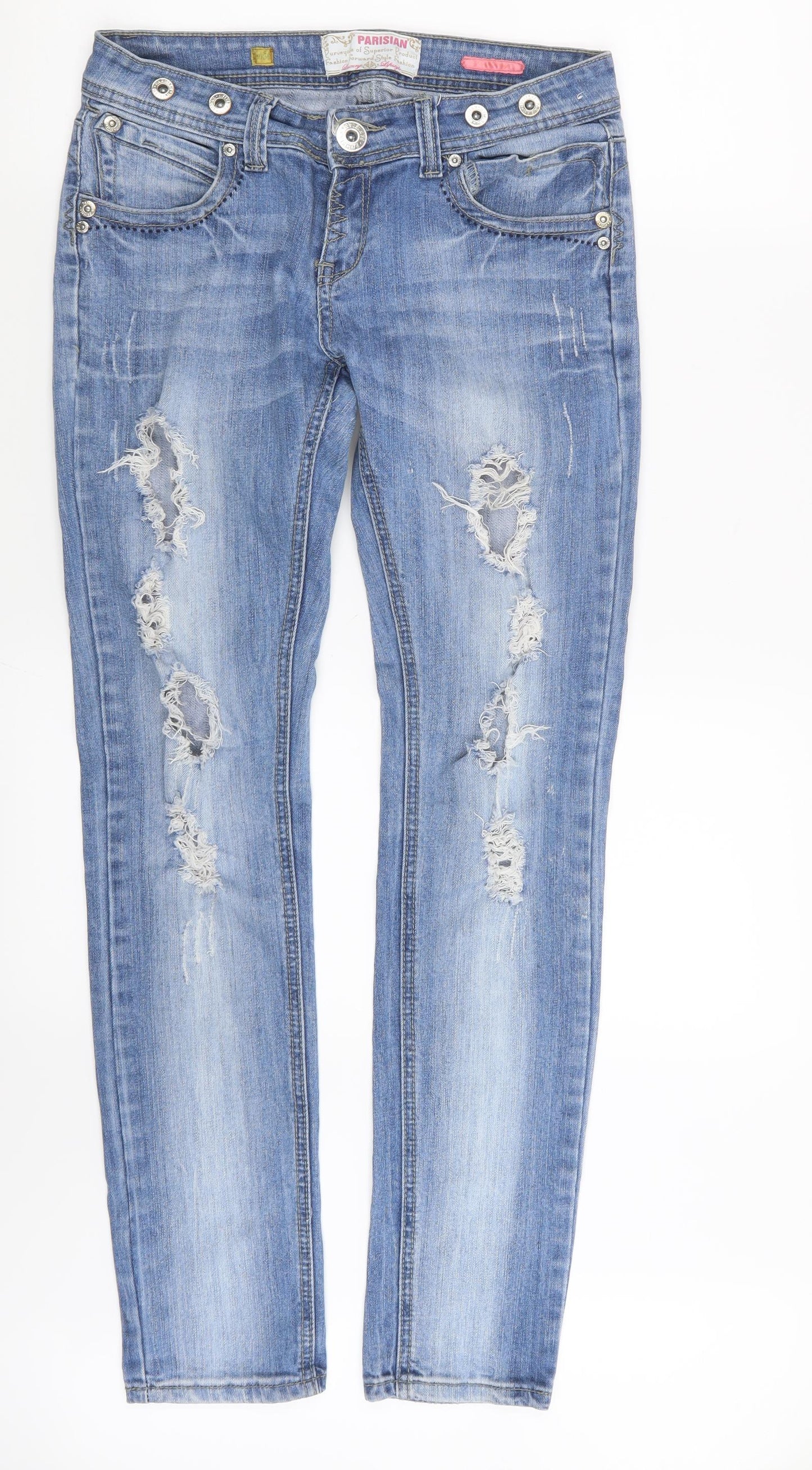 Parisian Womens Blue  Denim Straight Jeans Size 10 L30 in