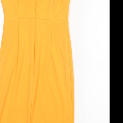 New Look Womens Orange   Shirt Dress  Size 10