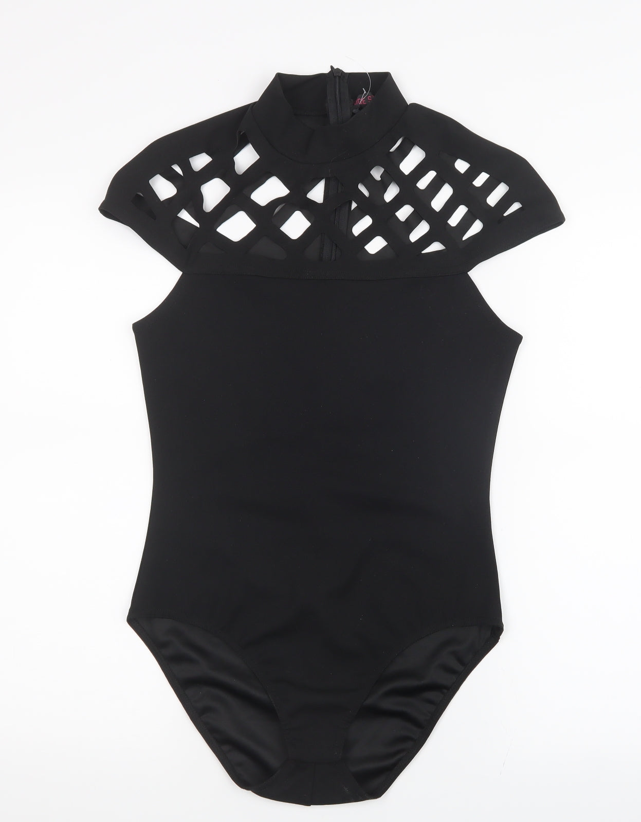 Edge Street Womens Black   Bodysuit One-Piece Size 12