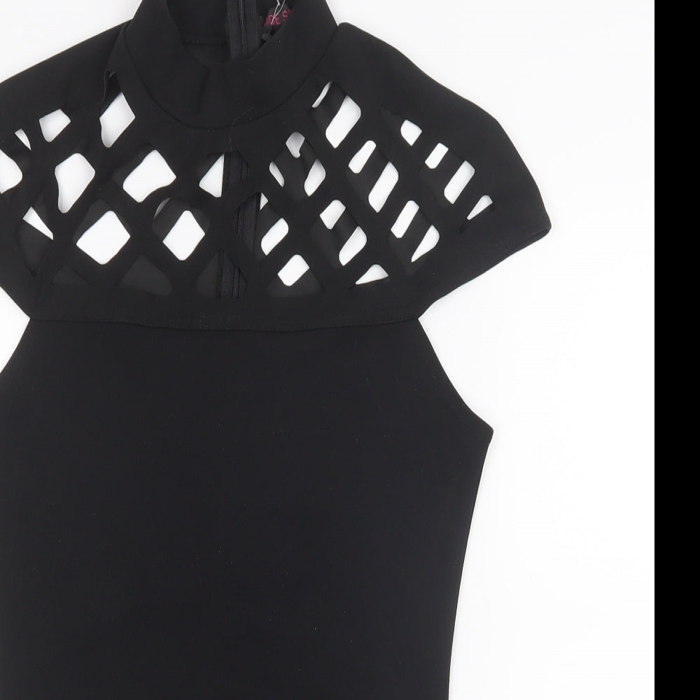Edge Street Womens Black   Bodysuit One-Piece Size 12
