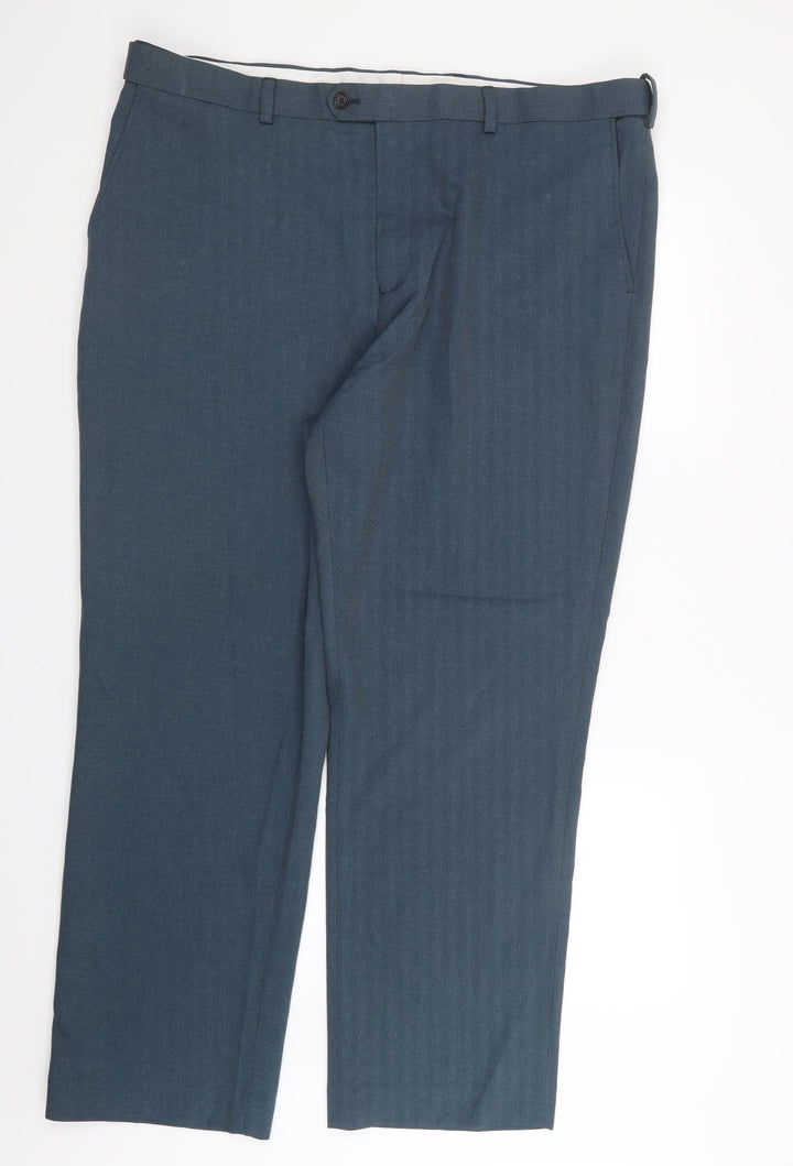 BHS Mens Blue Trousers Size 41 in L31 in