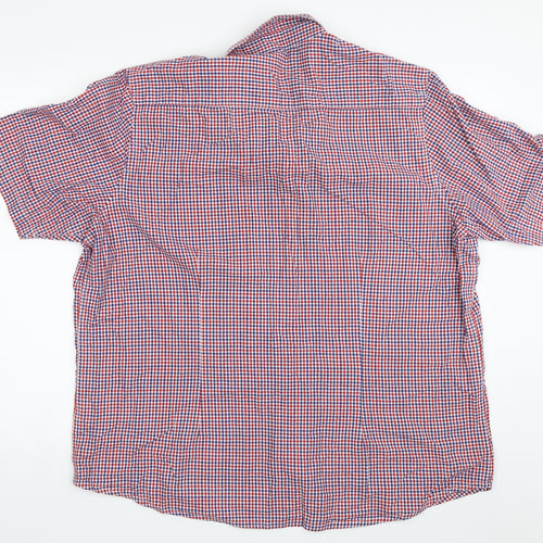 Jacamo Mens Red Check   Button-Up Size XL