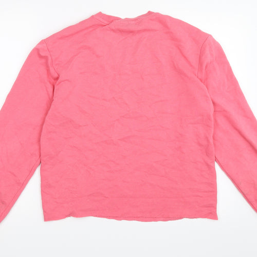 H&M Womens Pink   Pullover Sweatshirt Size XS