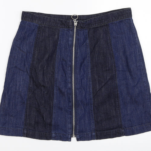 H&M Womens Blue  Denim Mini Skirt Size 42