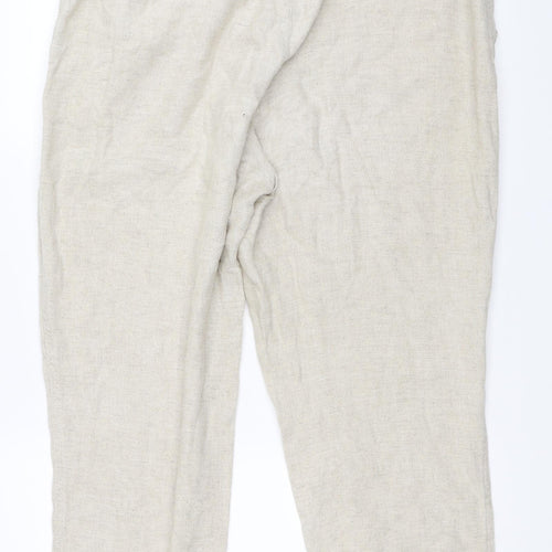 Papaya Womens Beige   Trousers  Size 16 L26 in