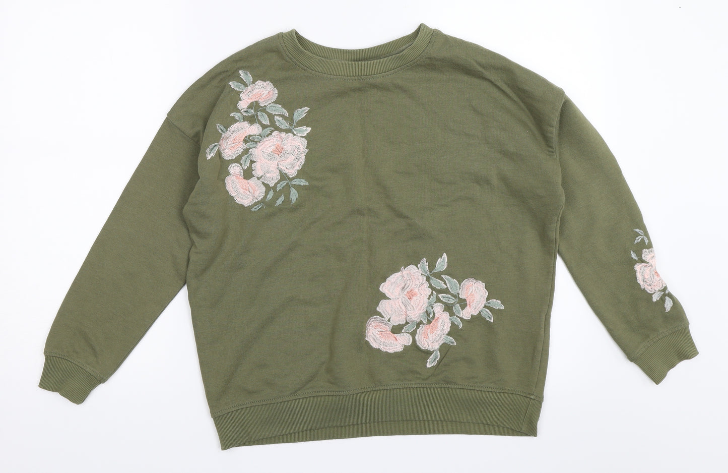 New Look Womens Green   Pullover Sweatshirt Size 8