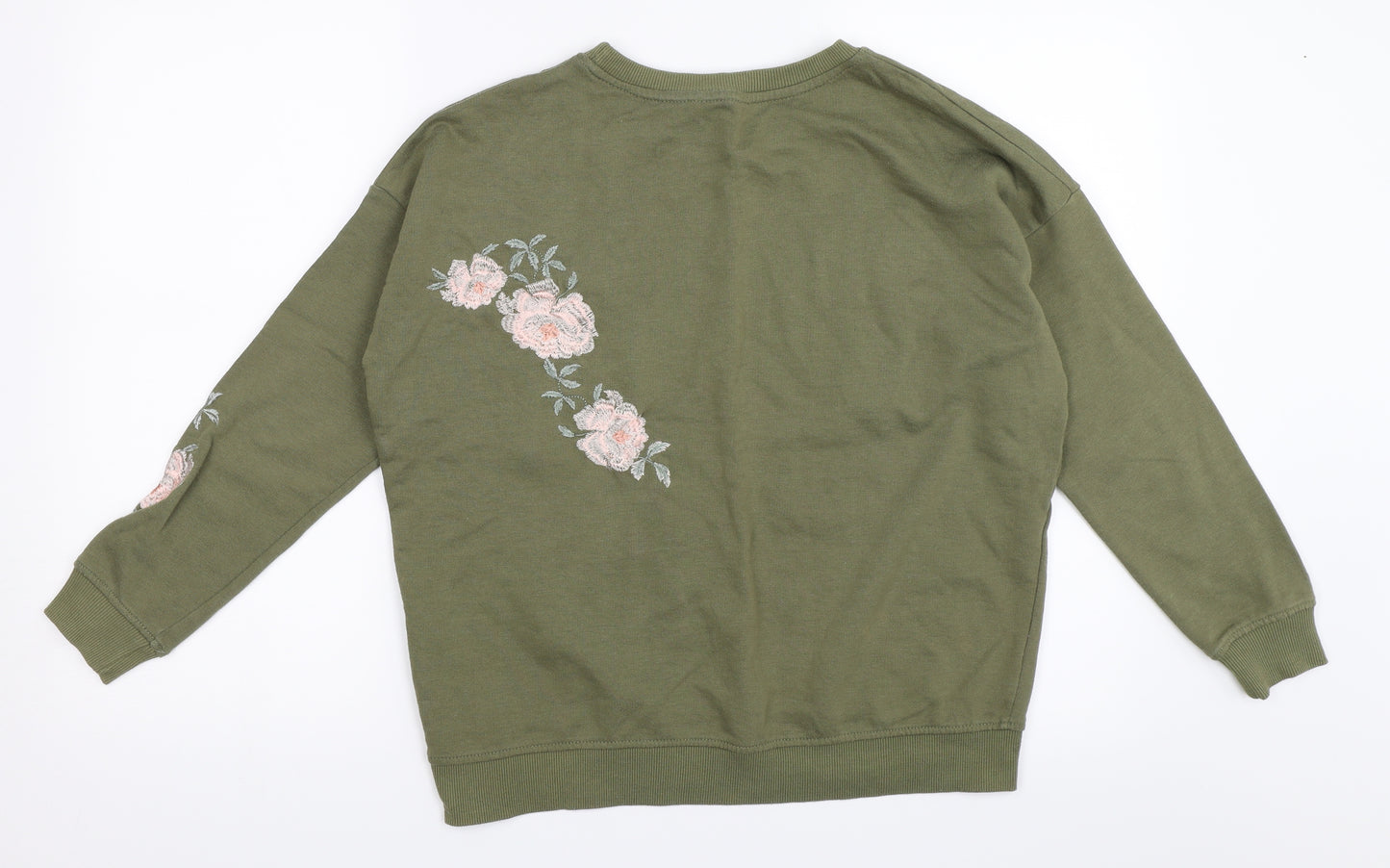 New Look Womens Green   Pullover Sweatshirt Size 8