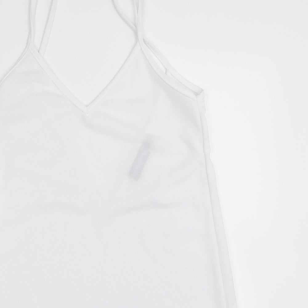 PRETTYLITTLETHING Womens White   Camisole Blouse Size 8