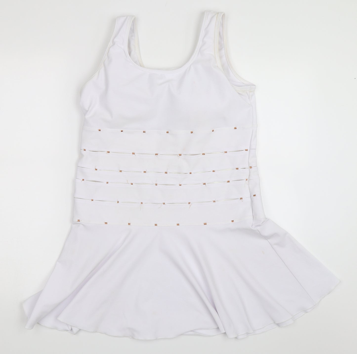 Eliza Audley Womens White   Mini  Size L  - tennis dress