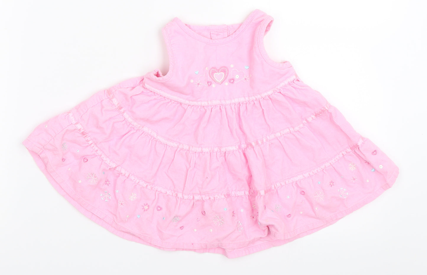 George Girls Pink  Corduroy Fit & Flare  Size 0-3 Months