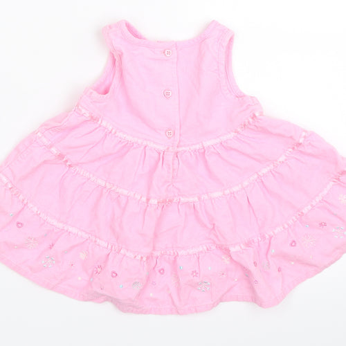 George Girls Pink  Corduroy Fit & Flare  Size 0-3 Months